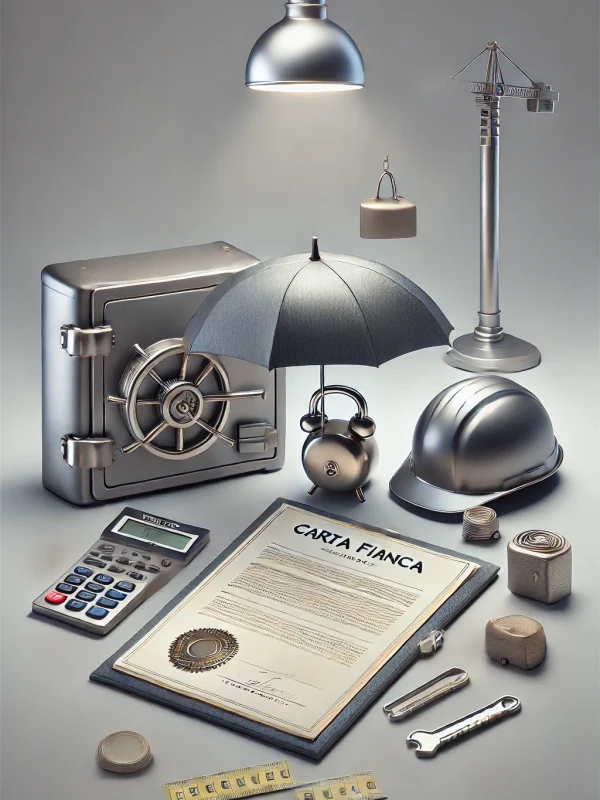DALL·E 2025-03-21 12.05.36 – A photorealistic A4-format image representing insurance services for Carta Fiança, labor lawsuits, and construction project execution. The image featu DALL·E 2025-03-21 12.05.36 - A photorealistic A4-format image representing insurance services for Carta Fiança, labor lawsuits, and construction project execution. The image featu